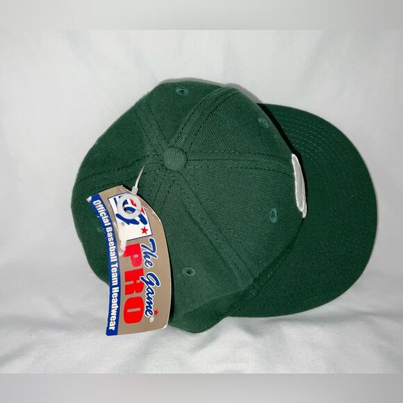 NWT NEW MICHIGAN STATE SPARTANS GREEN WHITE S FLAT BRIM BASEBALL HAT SZ 7 - Picture 6 of 7